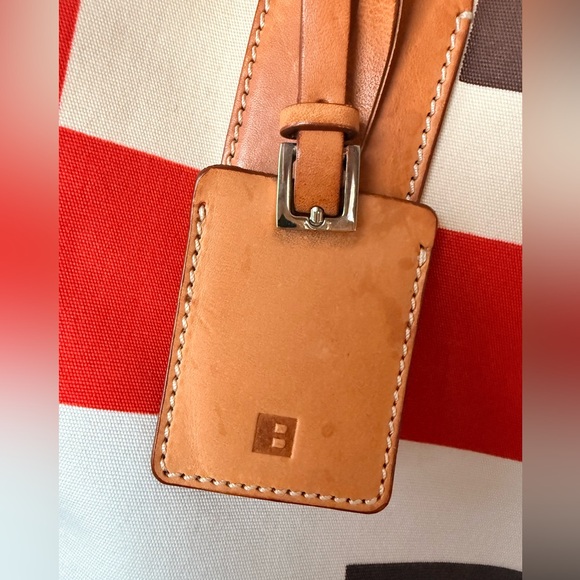 Bally Vintage Bennas Canvas and Italian Vachetta Tote, 90s, Made in Italy - Picture 3 of 13